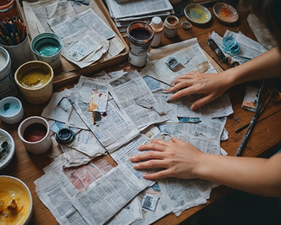 Papel jornal: usos criativos e como evitar manchas