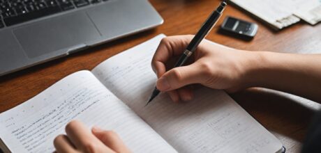 Caderno de finanças em papel: modelo simples e eficaz