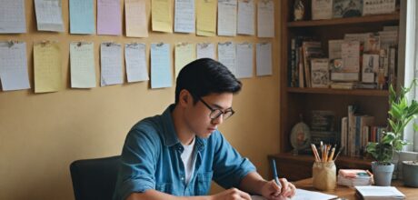 Como criar uma rotina de estudo no papel com fichas caseiras