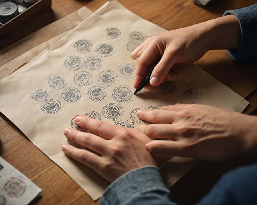 Como usar carimbos e almofadas sem borrar: guia prático