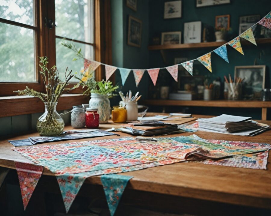 Como fazer bandeirinhas recortadas com acabamento limpo