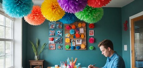 Flores de papel seda: como criar pompons e arranjos incríveis