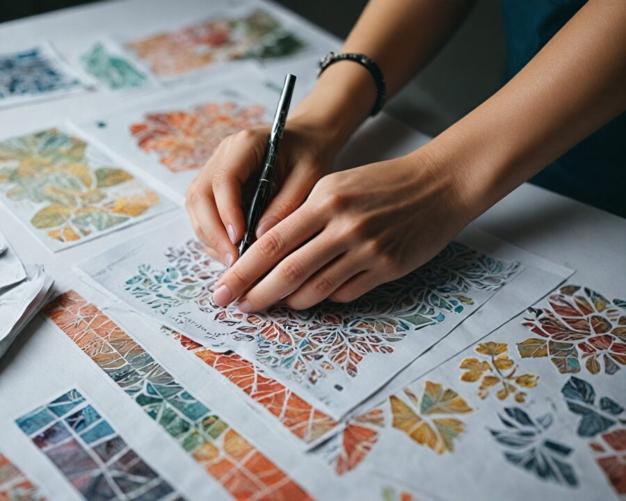 Como fazer stencil com papel para pintura e lettering