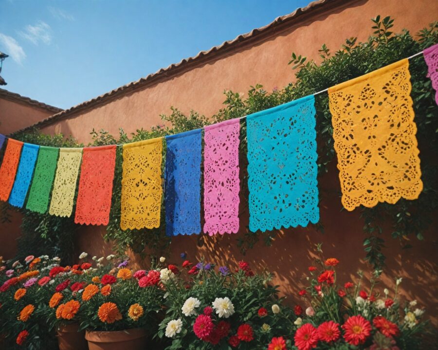 Papel picado temático: ideias criativas para festas e eventos