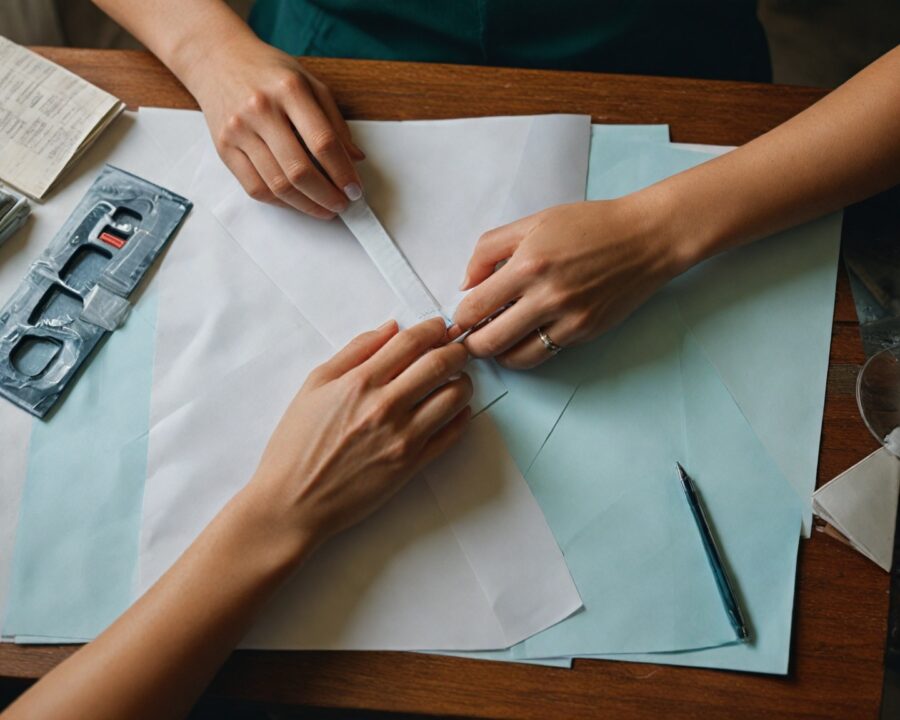 Como criar moldes simétricos dobrando o papel sem erros