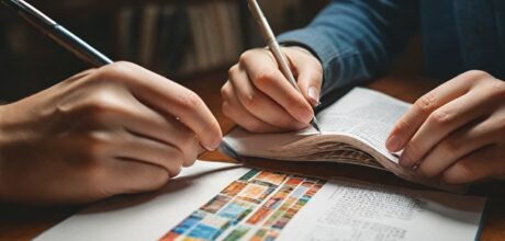 Como fazer um caderno artesanal costurado passo a passo