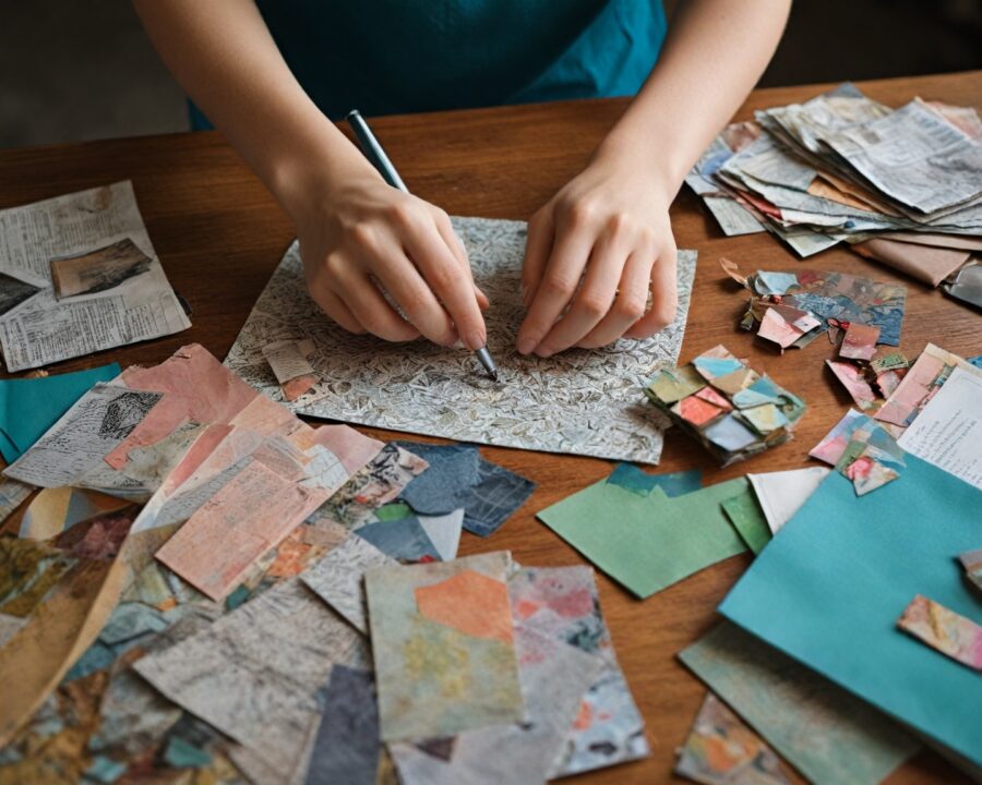 Papel e tecido: como fazer colagens duradouras sem descolar