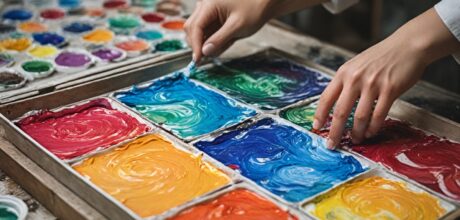 Como fazer papel marmorizado caseiro sem bagunça