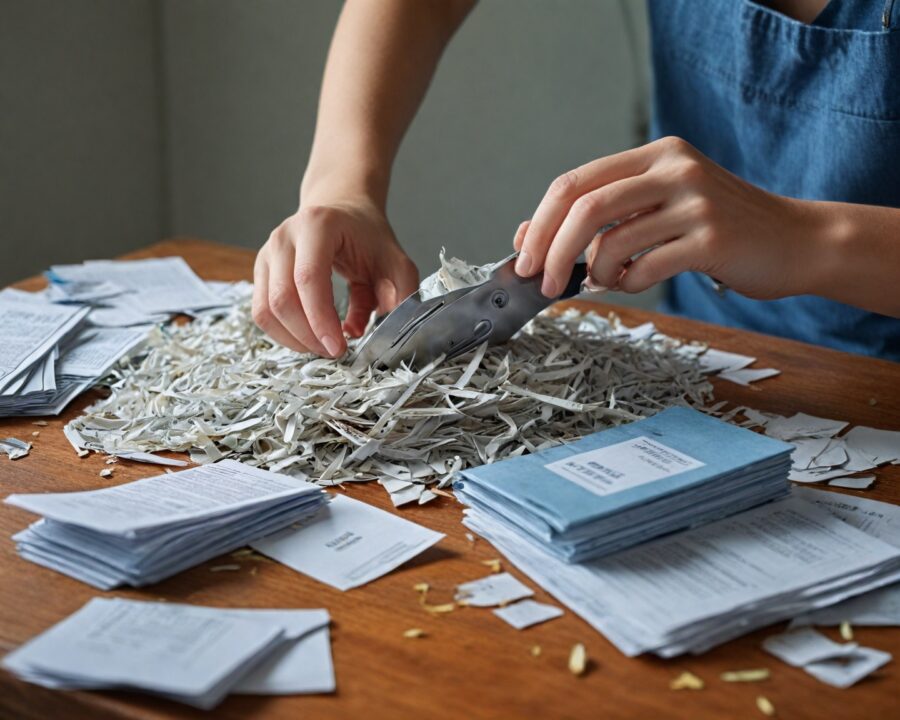 Como triturar documentos com segurança sem fragmentadora