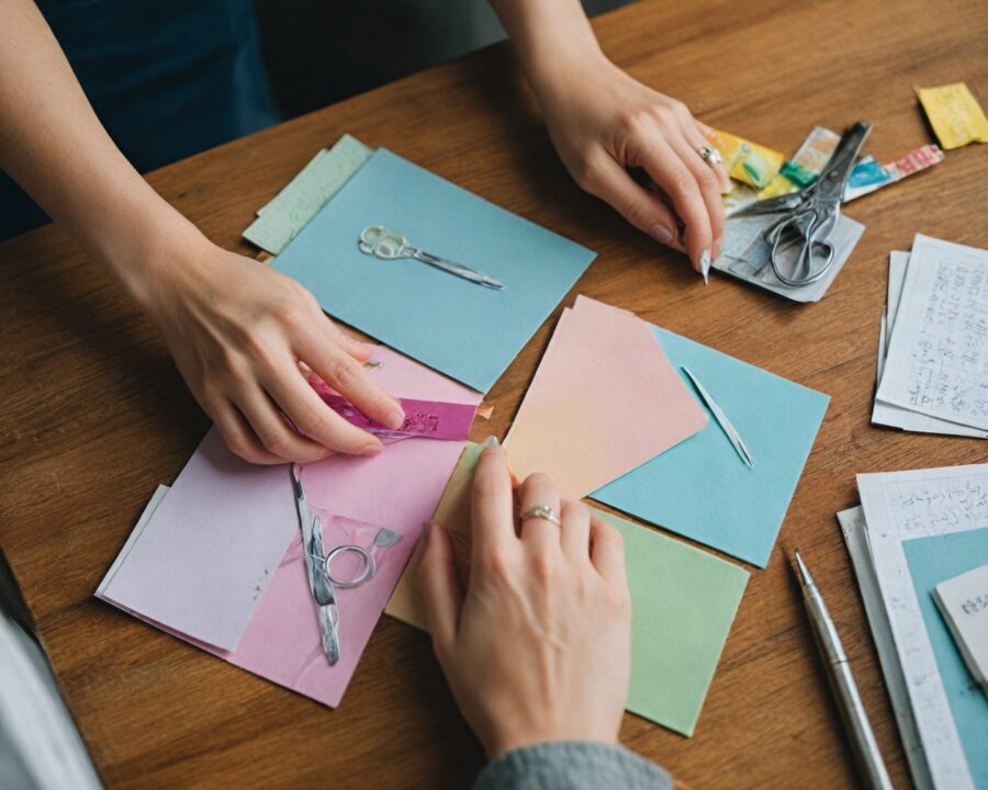 Como fazer blocos de notas colados com sobras de papel