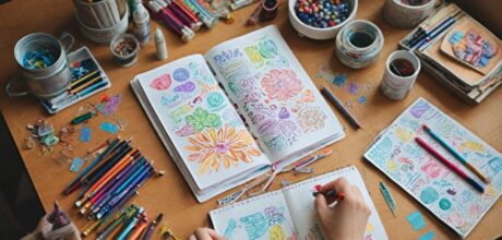 Como fazer capas de caderno bonitas com papelão reaproveitado