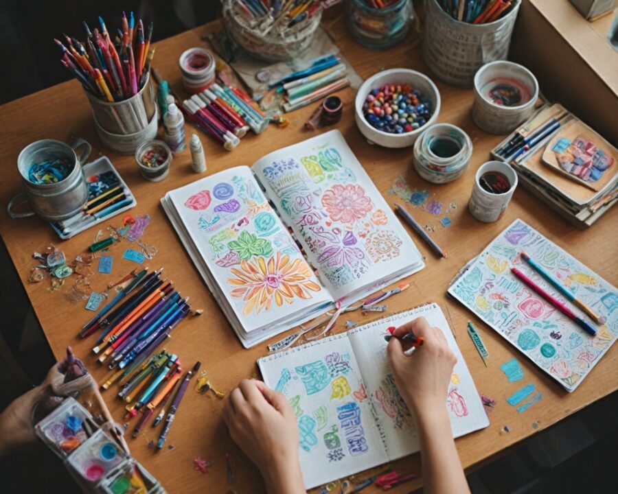 Como fazer capas de caderno bonitas com papelão reaproveitado