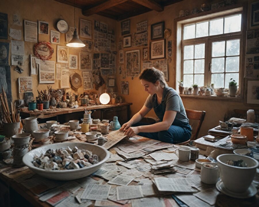 Como transformar papel em massa papier-mâché firme