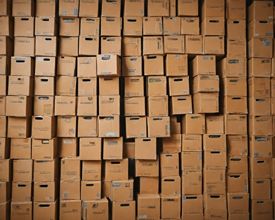 Caixa organizadora com papelão: estrutura reforçada e prática