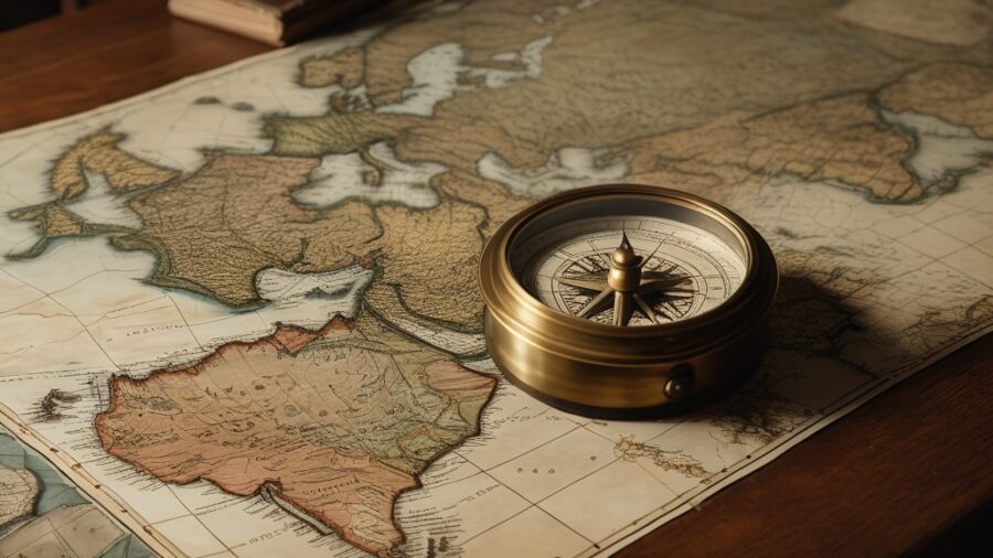 Tipos de papel para cartografia e mapas históricos