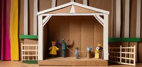 Teatro de Fantoches com Caixa de Papelão: Crie Seu Mundo